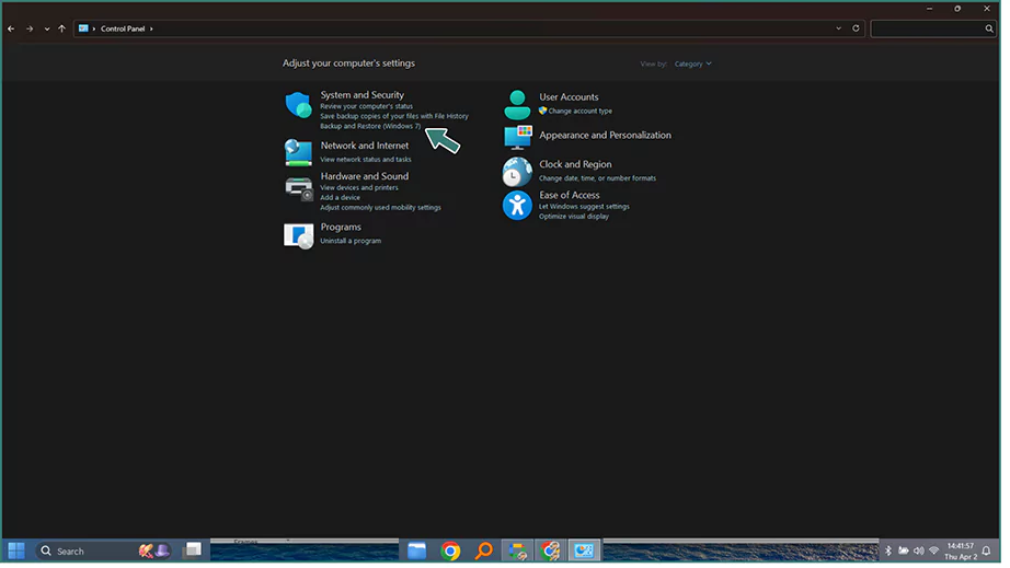 Backup and Restore Windows 7