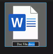 Change the extension back to original