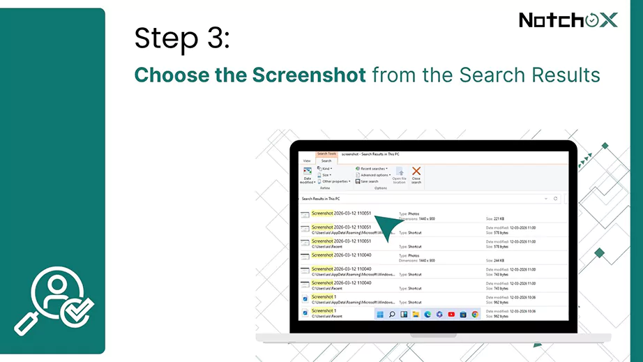 Choose the Screenshot from the Search Results