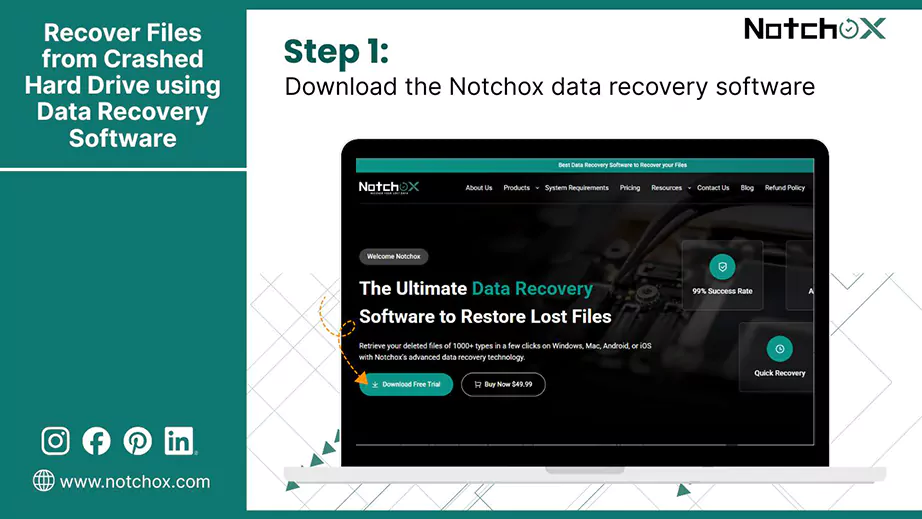 Download Notchox data recovery software