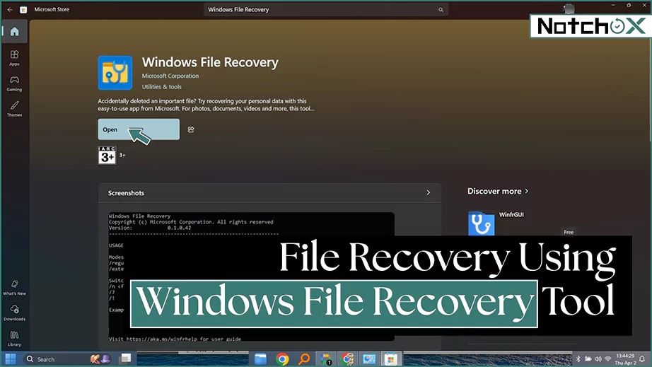 File Recovery Using Windows File Recovery Tools