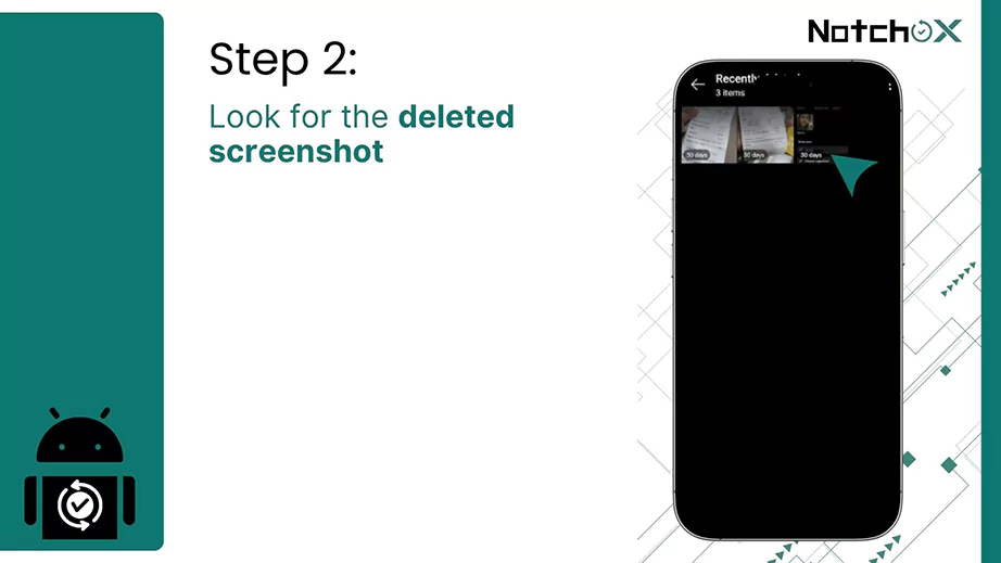 Find the deleted screenshot