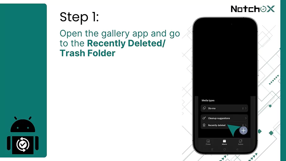Locate Recently deleted folder
