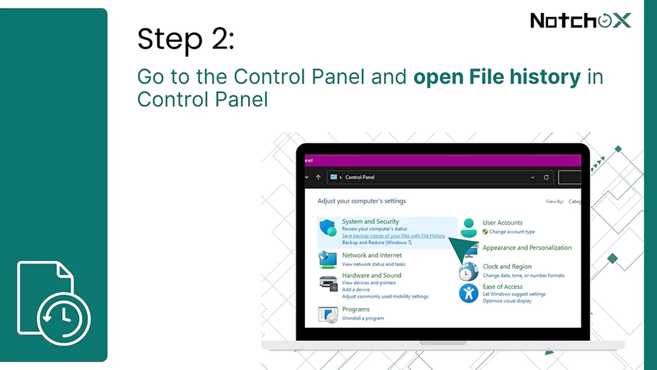 Open File history in Control Panel
