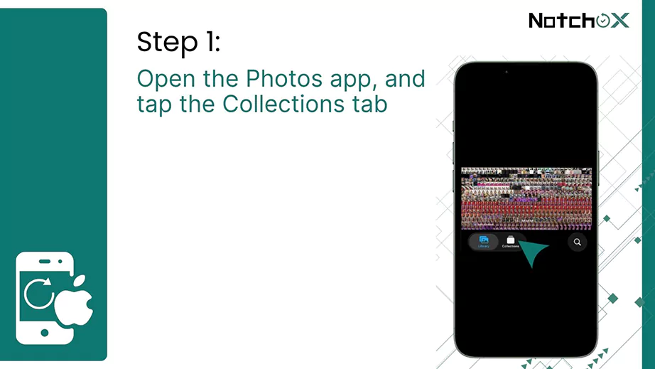 Open Photos App in iPhone