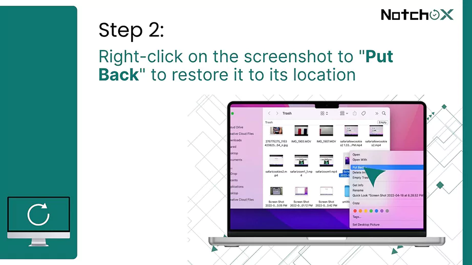 Put Back to Restore Screenshot