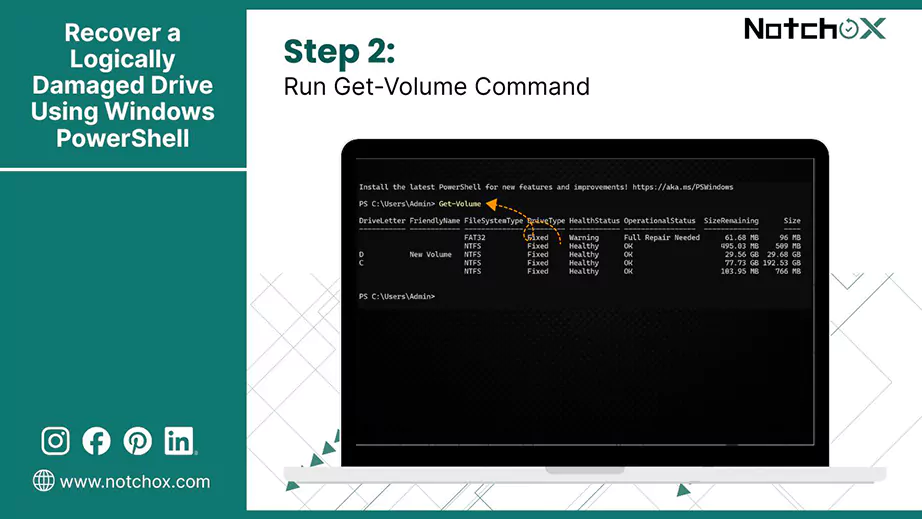 Run Get Volume Command