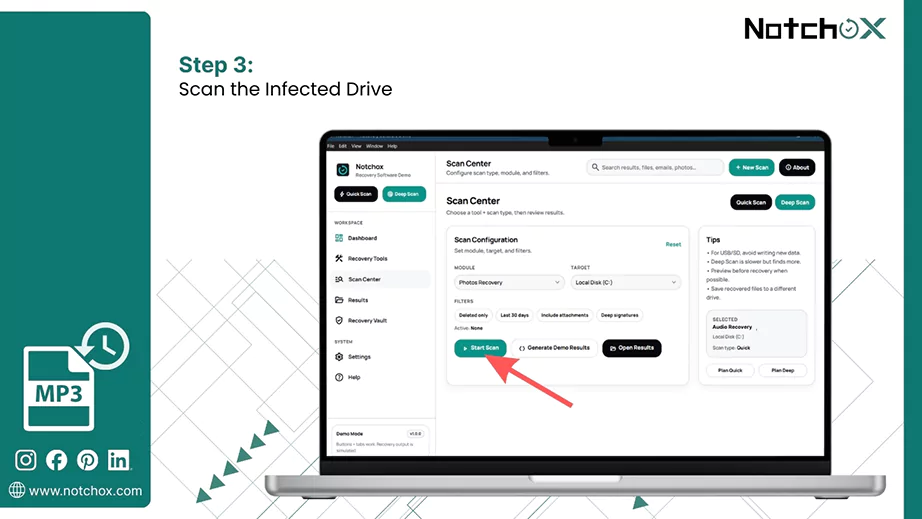 Scan the Infected Drive