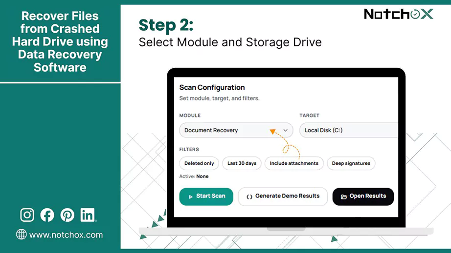 Select Module and Storage Drive