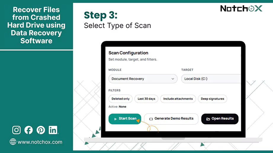 Select Type of Scan