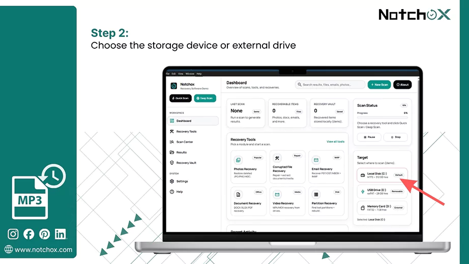 Select the Drive