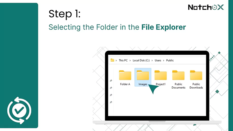 Selecting the Folder in the File Explorer