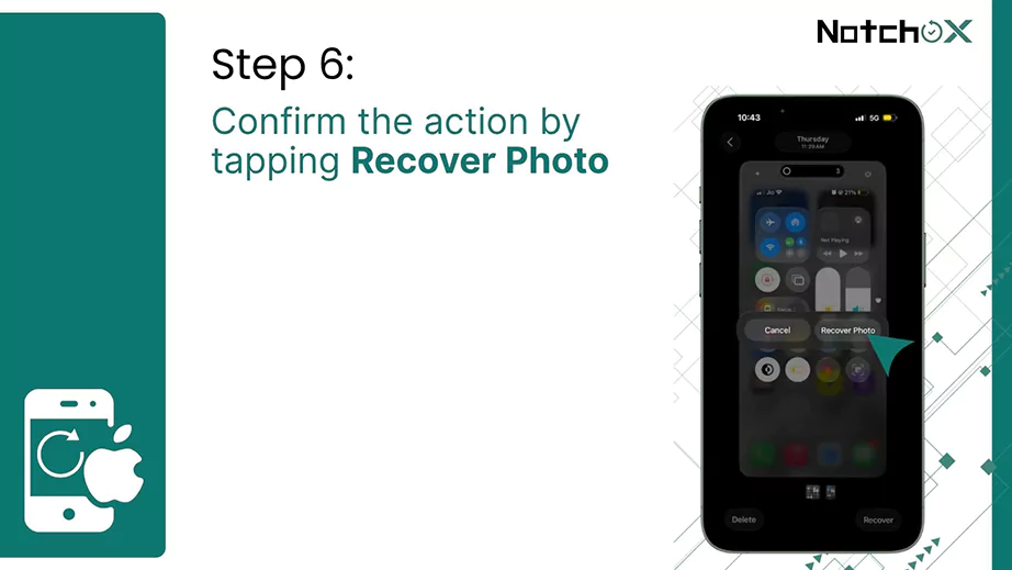 Tap Recover Photo