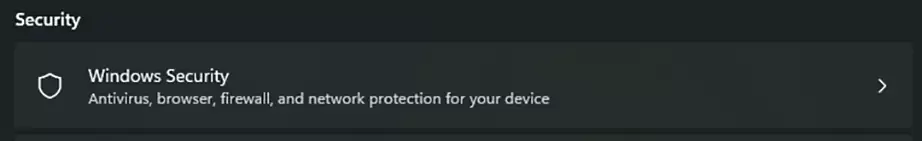 Windows Security