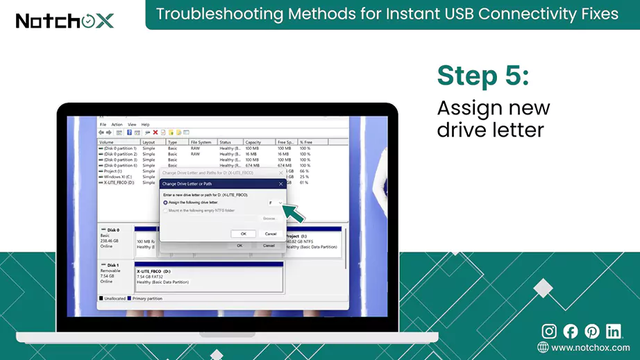 Assign new drive letter