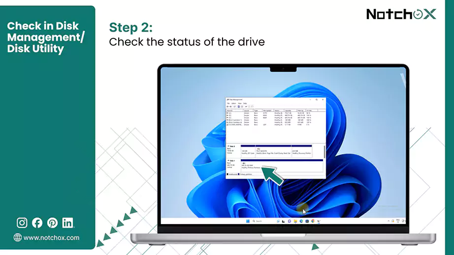 Check the status of the drive