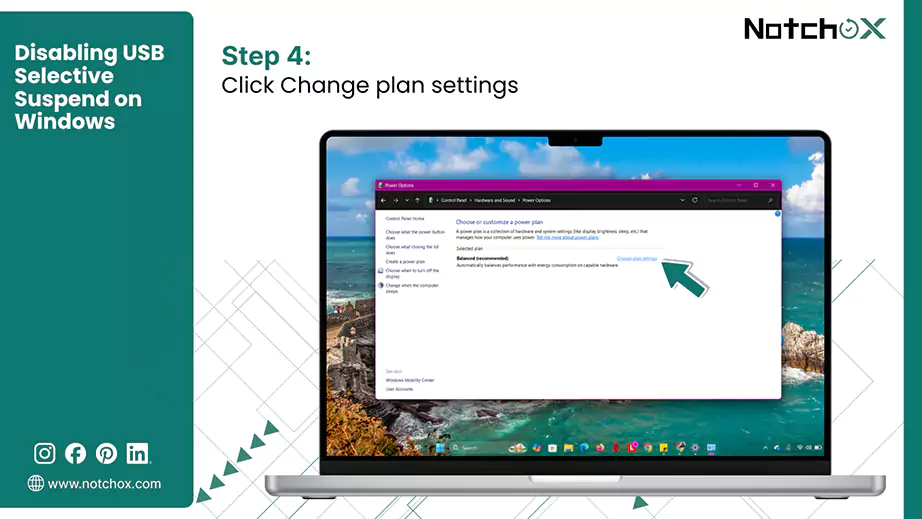 Click Change plan settings