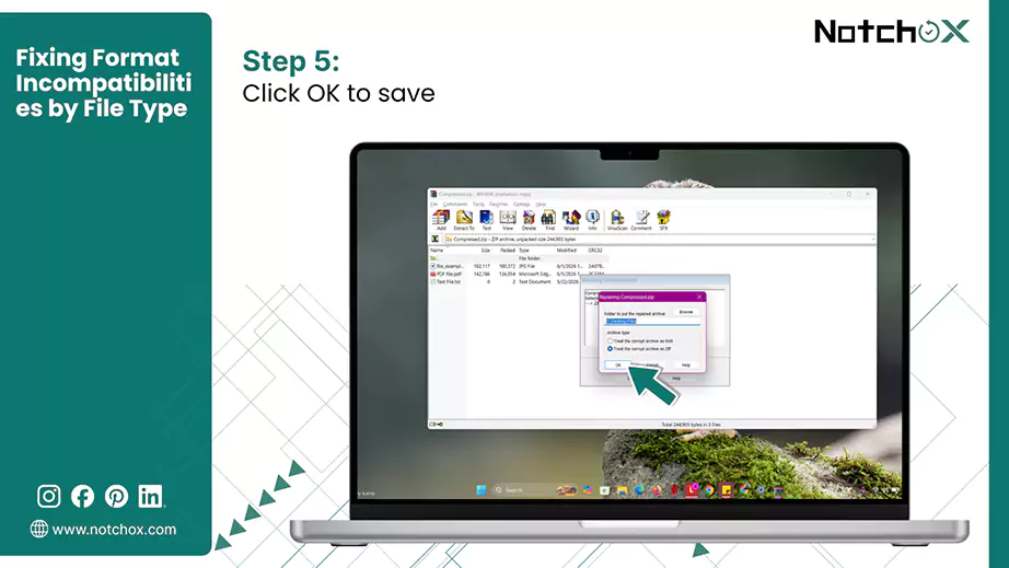 Click OK to save