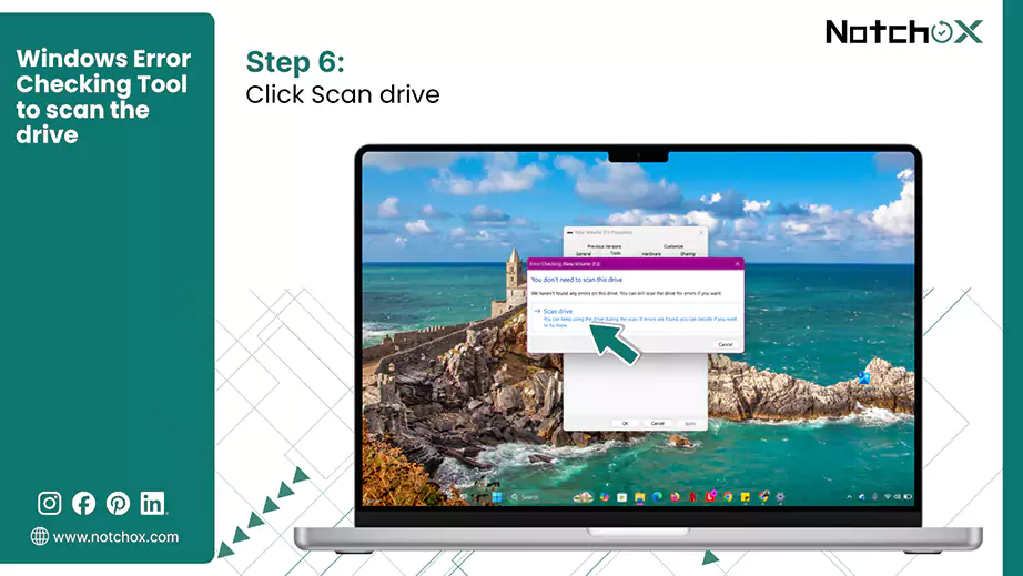 Click Scan drive