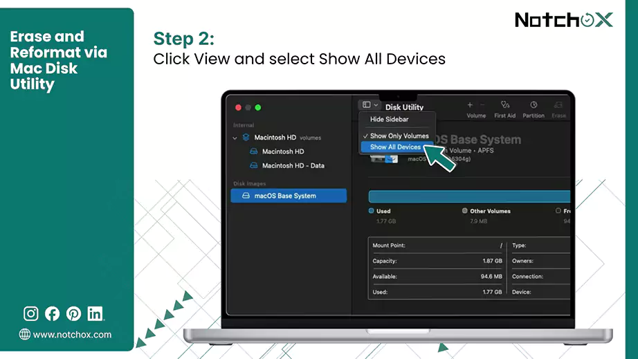 Click View and select Show All Devicess