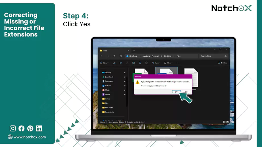 Click Yes