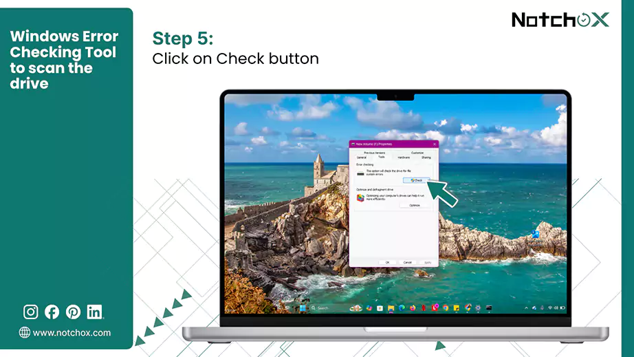 Click on Check button