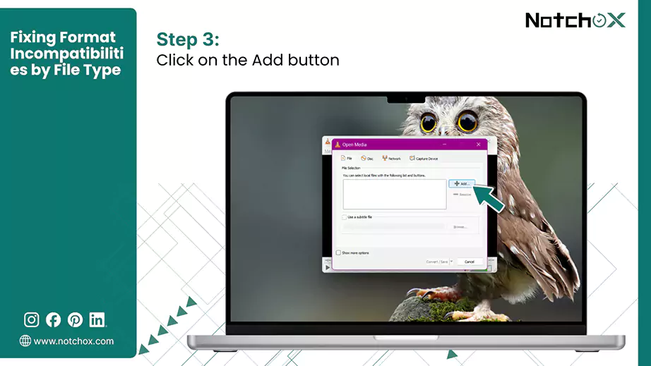 Click on the Add button