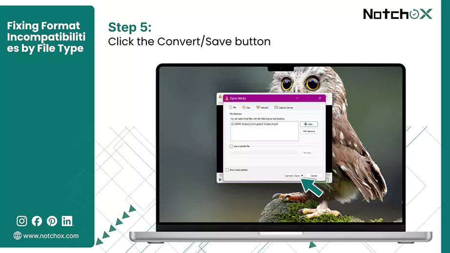 Click the Convert Save button