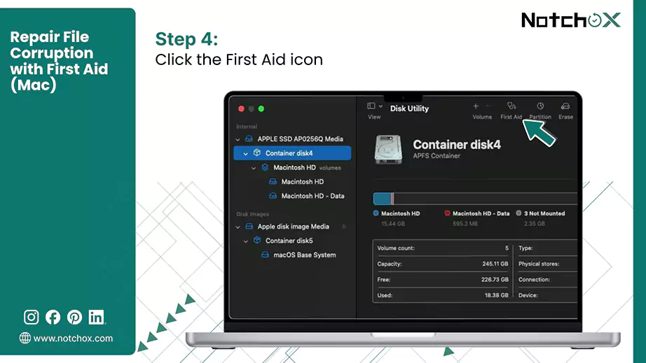 Click the First Aid icon