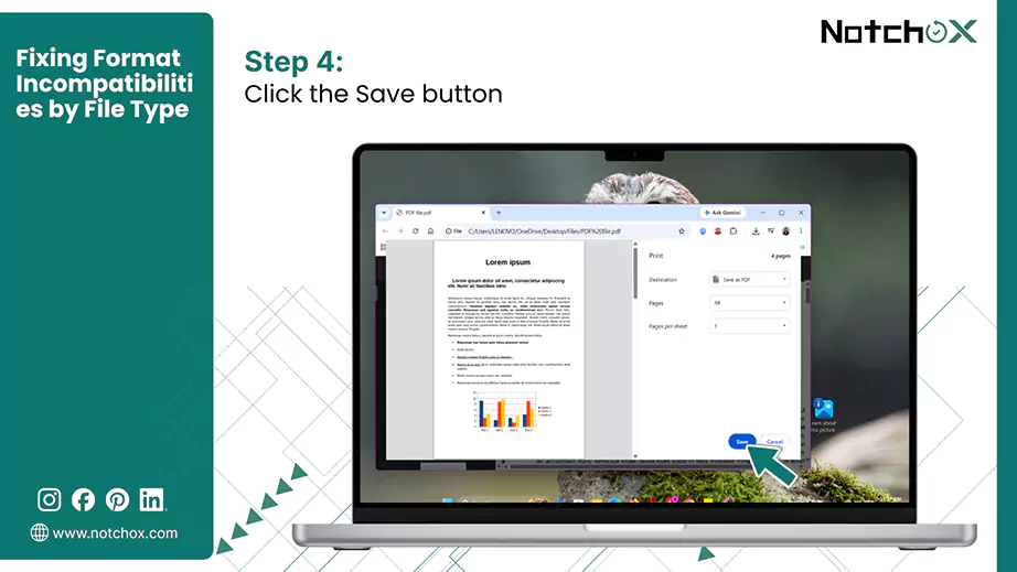 Click the Save button