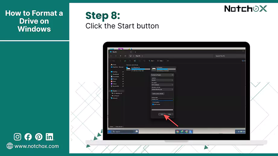 Click the Start button