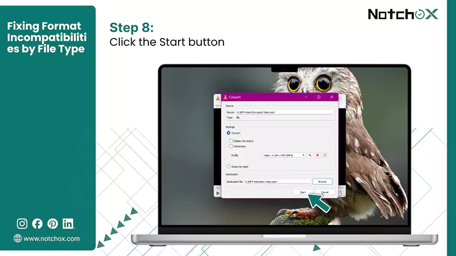 Click the Start button