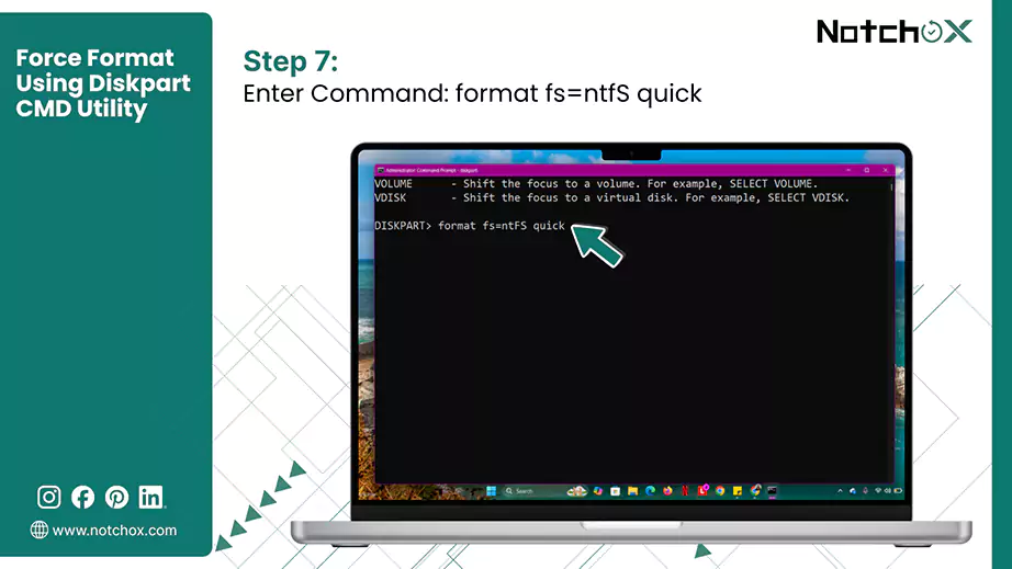 Command to configure the file system