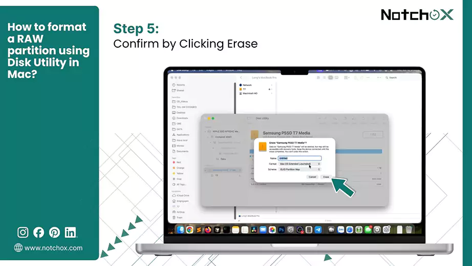 Confirm by Clicking Erase