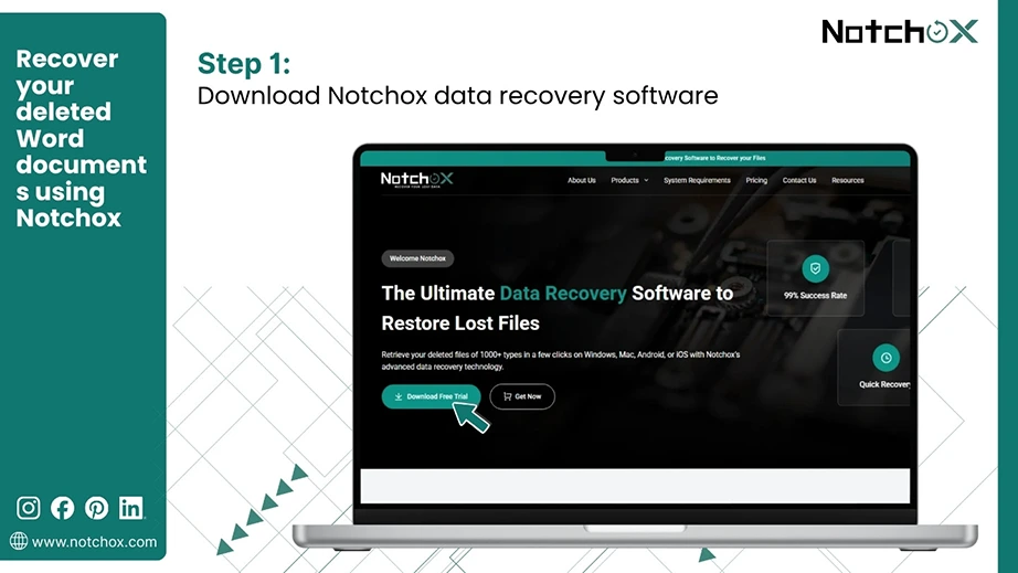 Download Notchox data recovery software
