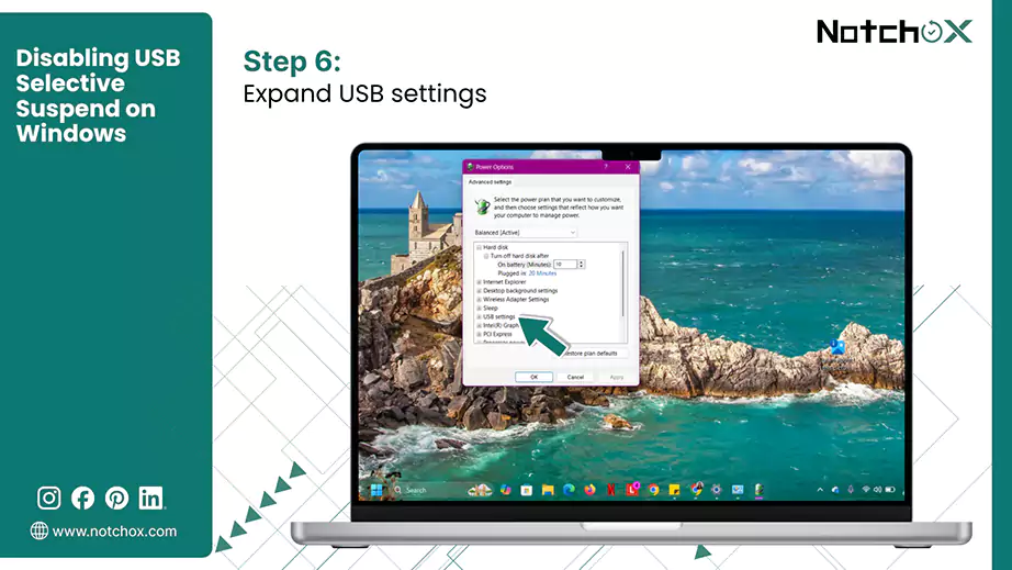 Expand USB settings