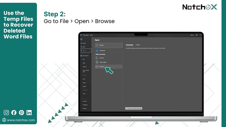 Go to File Open Browse