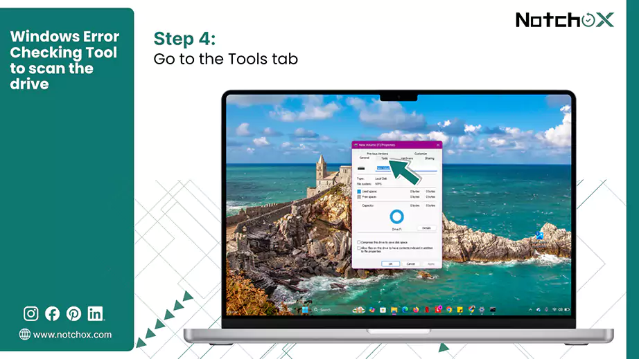 Go to the Tools tab
