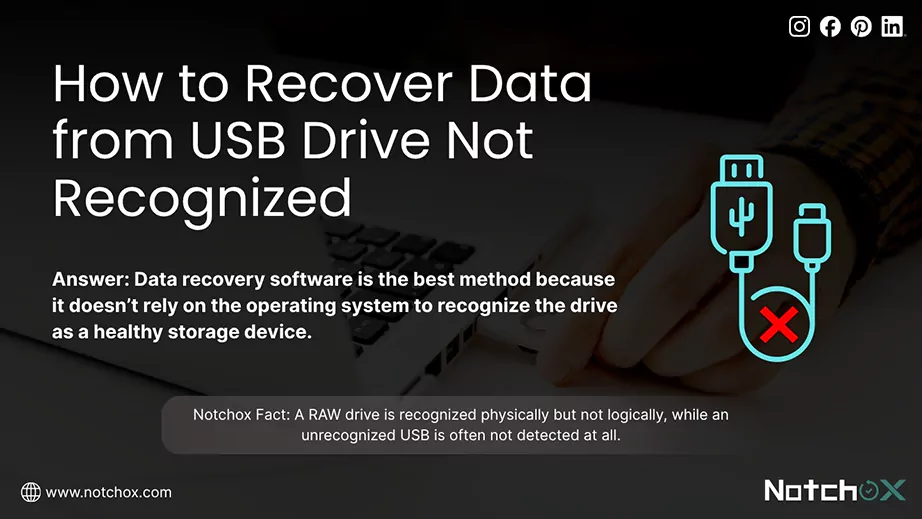 How to Recover Data from USB Drive Not Recognized