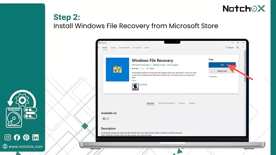Install Windows File Recovery from Microsoft Store