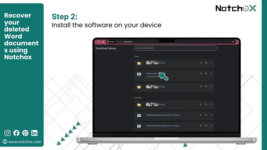 Install the software on your device
