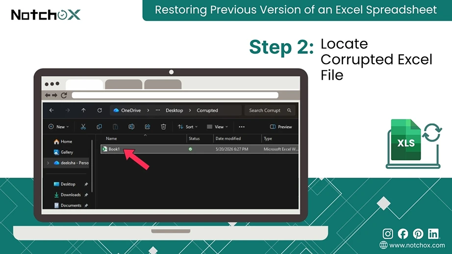 Locate Corrupted Excel File