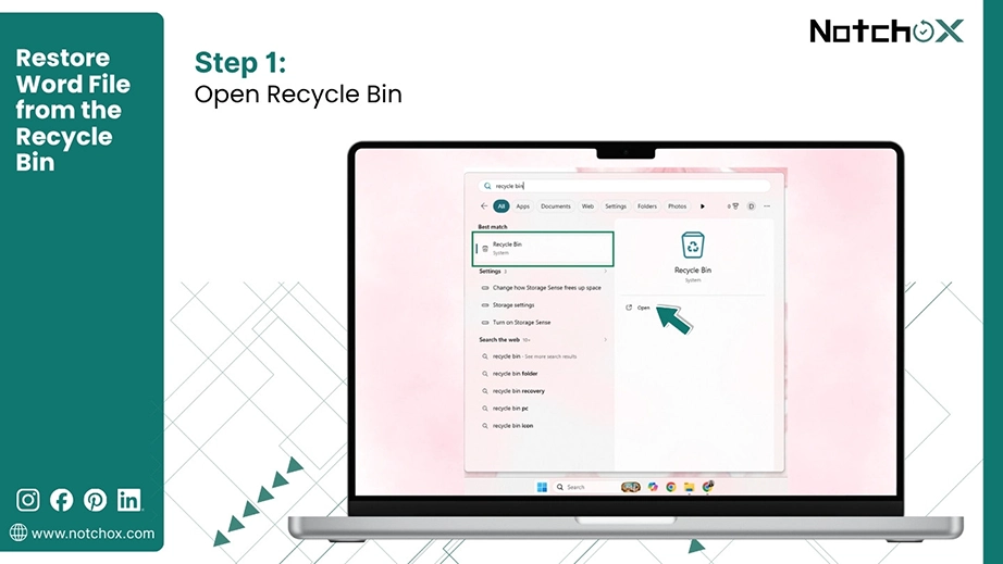 Open Recycle Bin