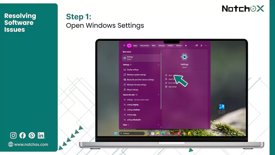Open Windows Settings