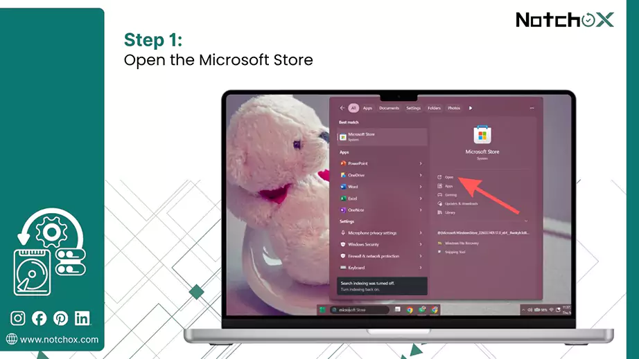 Open the Microsoft Store