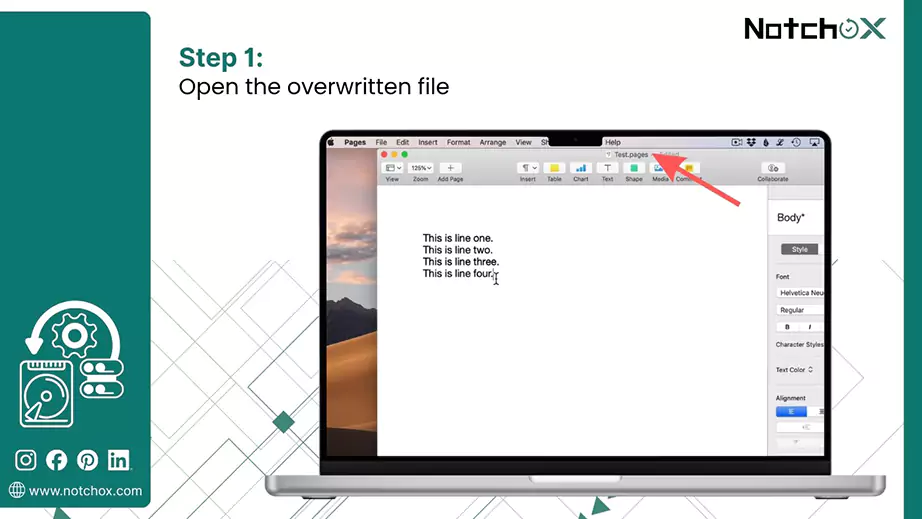 Open the overwritten file