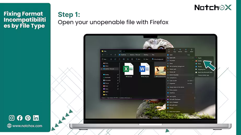 Open your unopenable file with Firefox