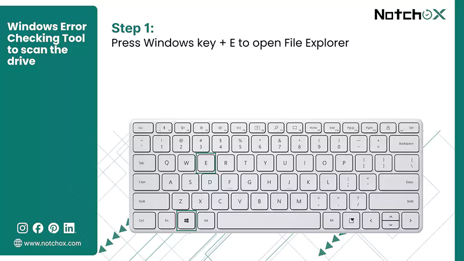 Press Windows key plus E to open File Explorer