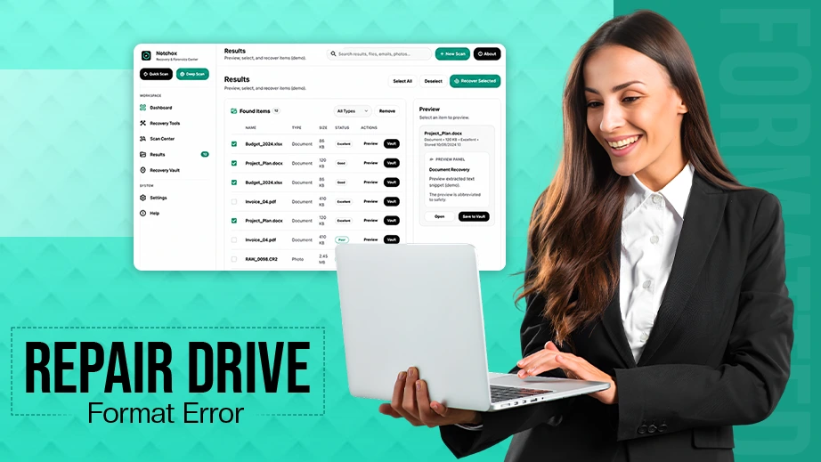 Repair Drive Format Error
