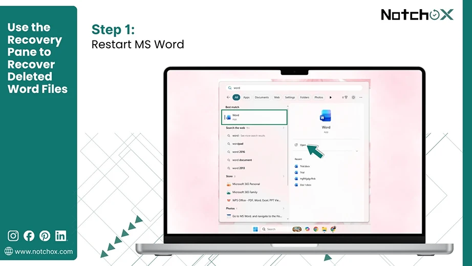 Restart MS Word